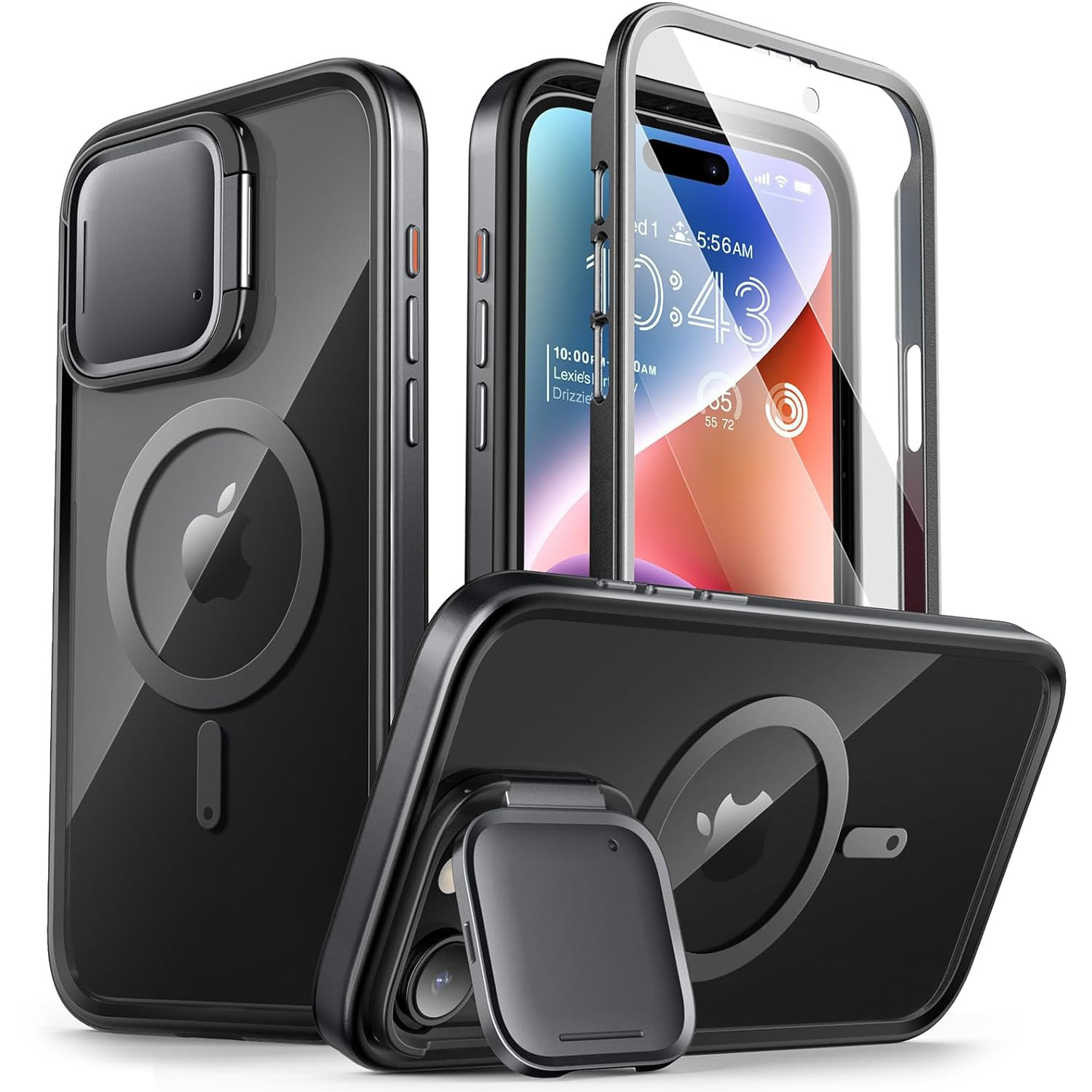 Etui Supcase i-Blason Shield Mag z MagSafe do iPhone 15 Pro Max, czarne